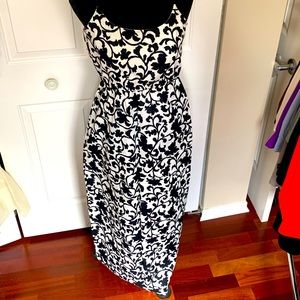 J. Crew Spaghetti Strap Printed Pocket Maxi Dress
